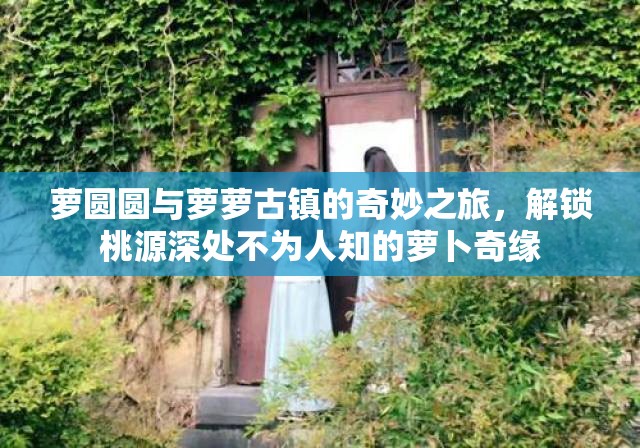 萝圆圆与萝萝古镇的奇妙之旅，解锁桃源深处不为人知的萝卜奇缘