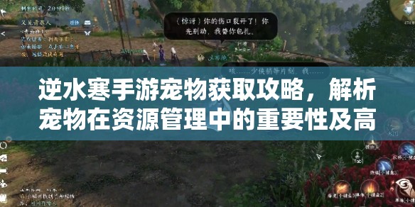 逆水寒手游宠物获取攻略，解析宠物在资源管理中的重要性及高效利用策略