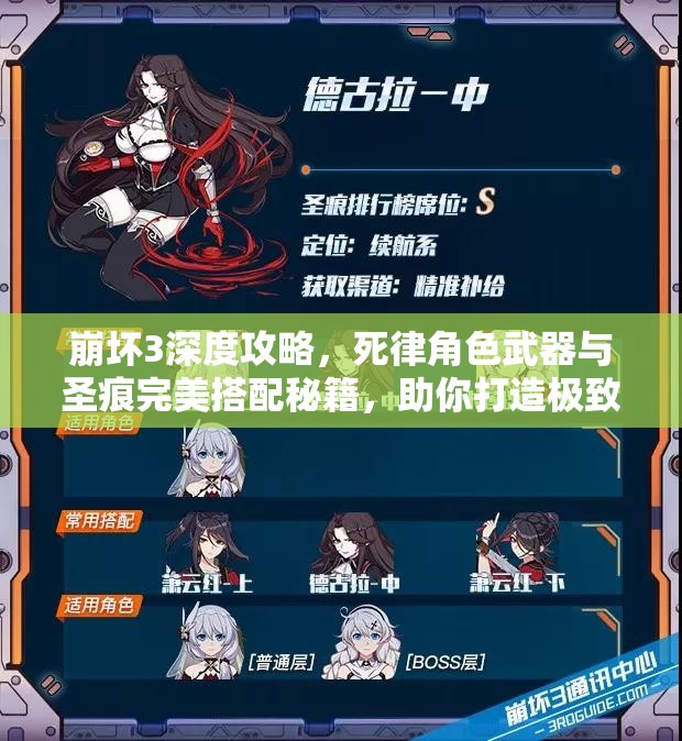 崩坏3深度攻略，死律角色武器与圣痕完美搭配秘籍，助你打造极致无敌输出