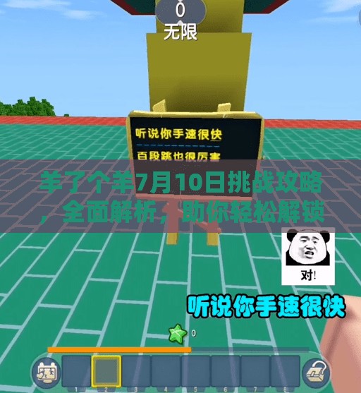 羊了个羊7月10日挑战攻略，全面解析，助你轻松解锁当日关卡秘籍