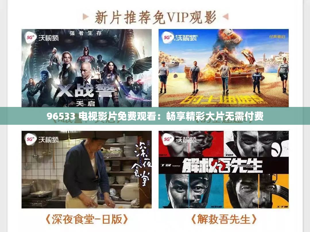 96533 电视影片免费观看：畅享精彩大片无需付费