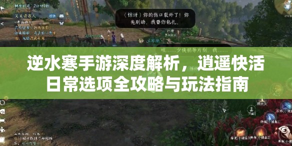 逆水寒手游深度解析，逍遥快活日常选项全攻略与玩法指南