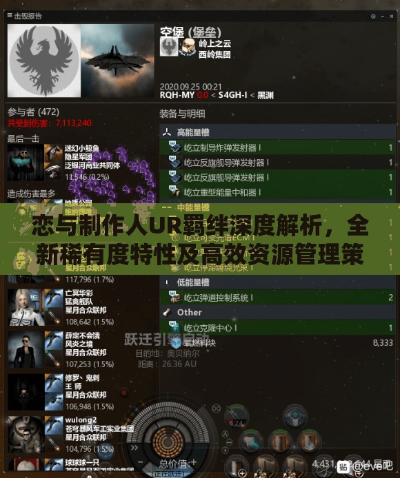 恋与制作人UR羁绊深度解析，全新稀有度特性及高效资源管理策略