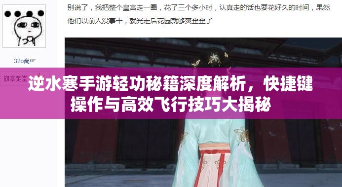 逆水寒手游轻功秘籍深度解析，快捷键操作与高效飞行技巧大揭秘
