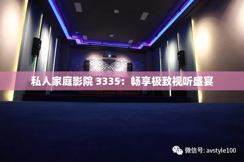 私人家庭影院 3335：畅享极致视听盛宴