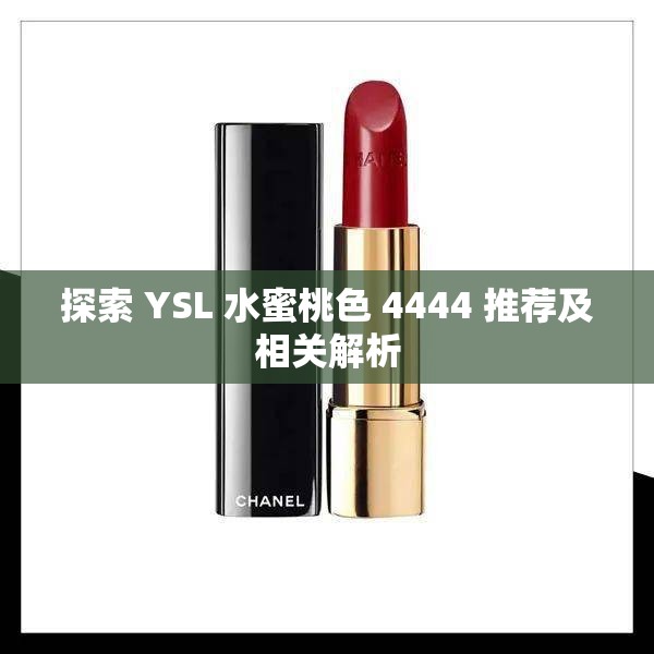探索 YSL 水蜜桃色 4444 推荐及相关解析