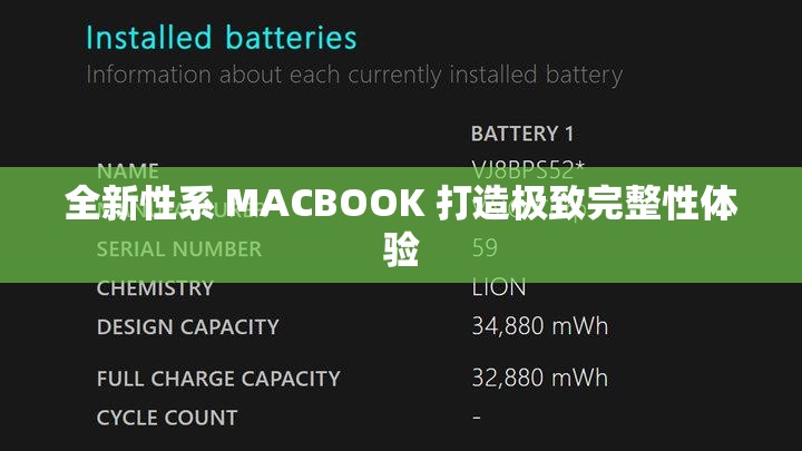 全新性系 MACBOOK 打造极致完整性体验