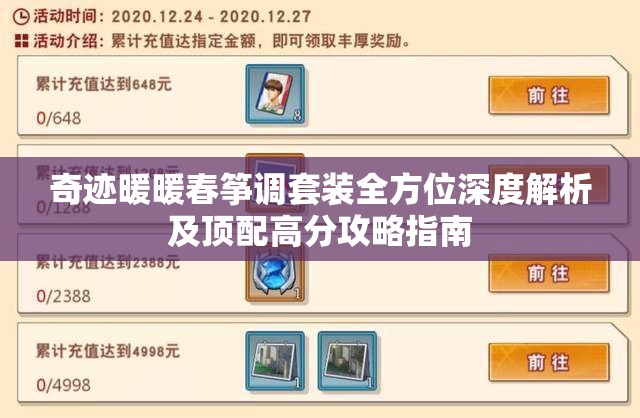 奇迹暖暖春筝调套装全方位深度解析及顶配高分攻略指南