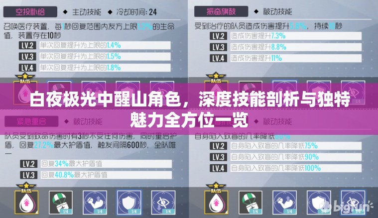白夜极光中醒山角色，深度技能剖析与独特魅力全方位一览