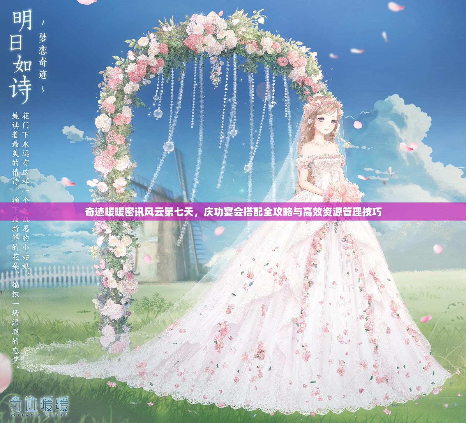 奇迹暖暖密讯风云第七天，庆功宴会搭配全攻略与高效资源管理技巧