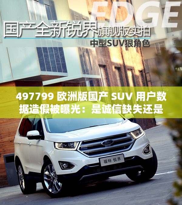 497799 欧洲版国产 SUV 用户数据造假被曝光：是诚信缺失还是另有隐情？