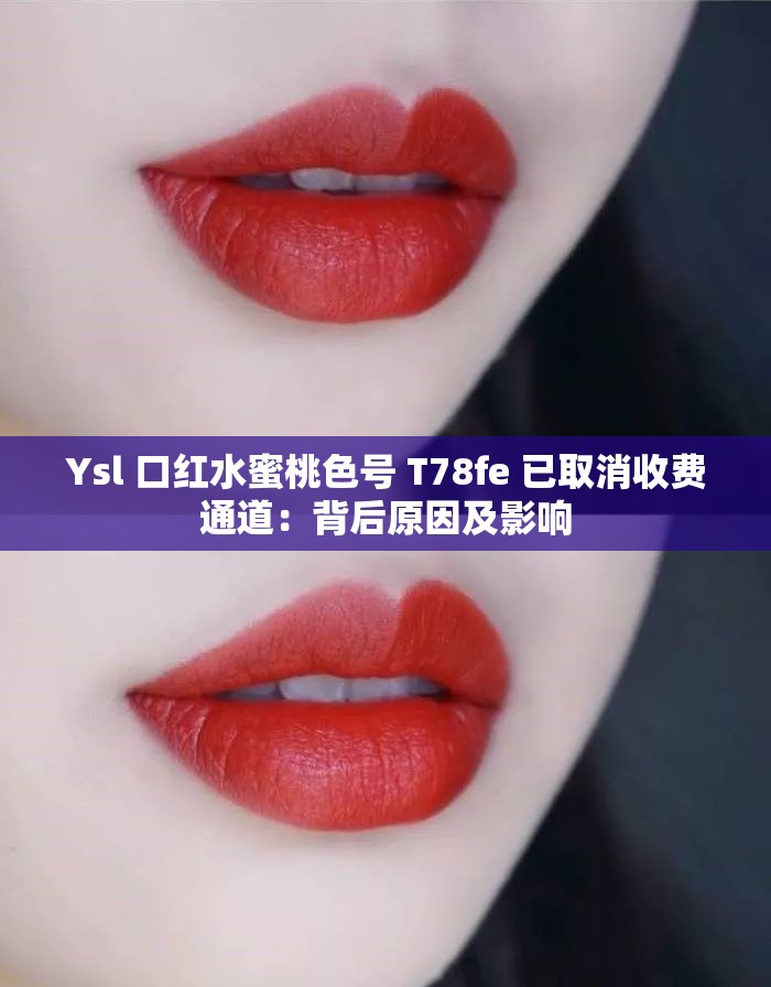 Ysl 口红水蜜桃色号 T78fe 已取消收费通道：背后原因及影响