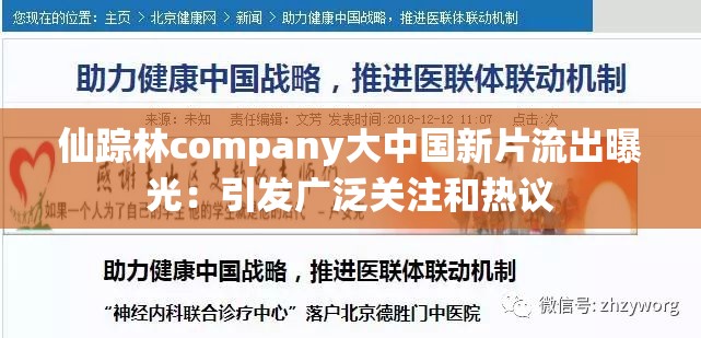 仙踪林company大中国新片流出曝光：引发广泛关注和热议