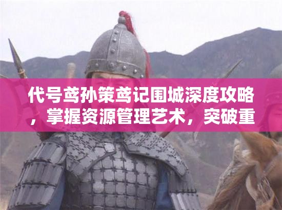 代号鸢孙策鸢记围城深度攻略，掌握资源管理艺术，突破重重难关