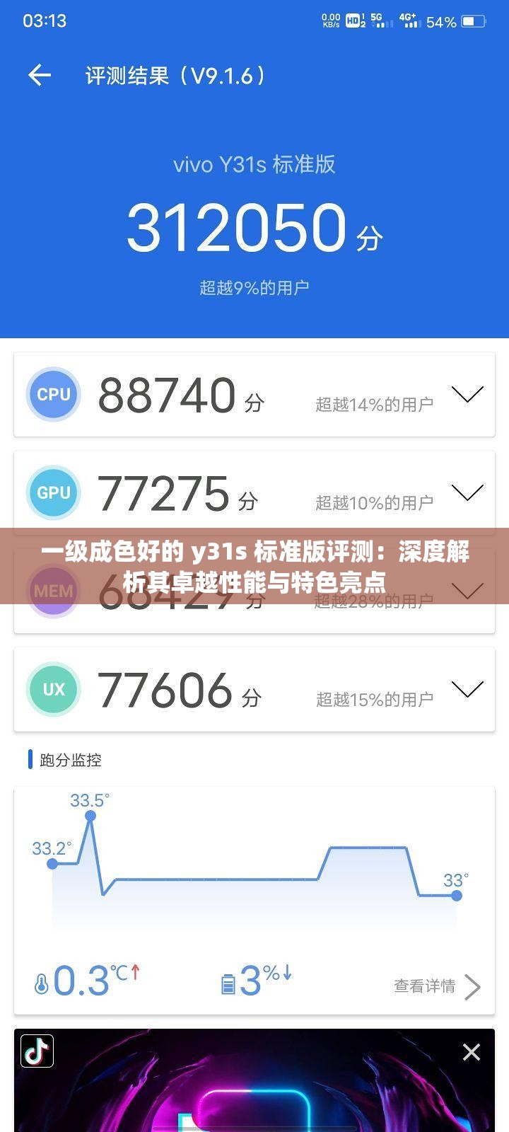 一级成色好的 y31s 标准版评测：深度解析其卓越性能与特色亮点