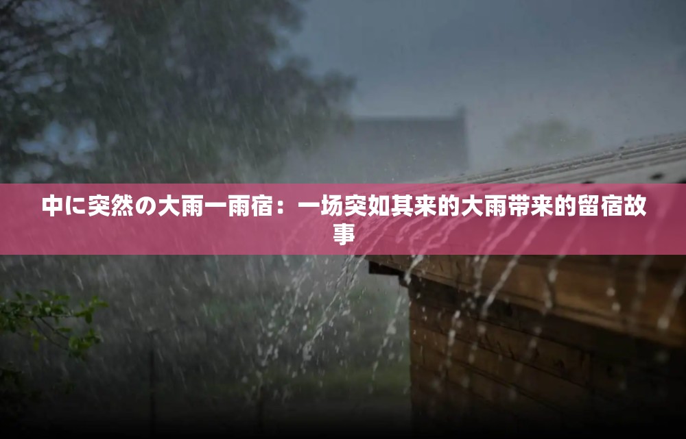 中に突然の大雨一雨宿：一场突如其来的大雨带来的留宿故事