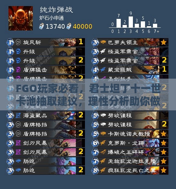 FGO玩家必看，君士坦丁十一世卡池抽取建议，理性分析助你做出明智选择