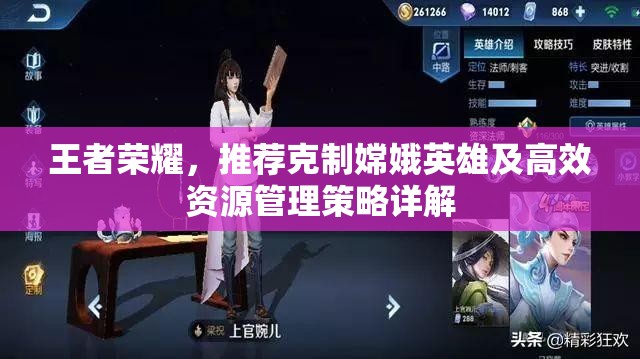 王者荣耀，推荐克制嫦娥英雄及高效资源管理策略详解