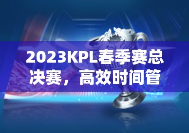 2023KPL春季赛总决赛，高效时间管理策略、技巧及其价值最大化解析