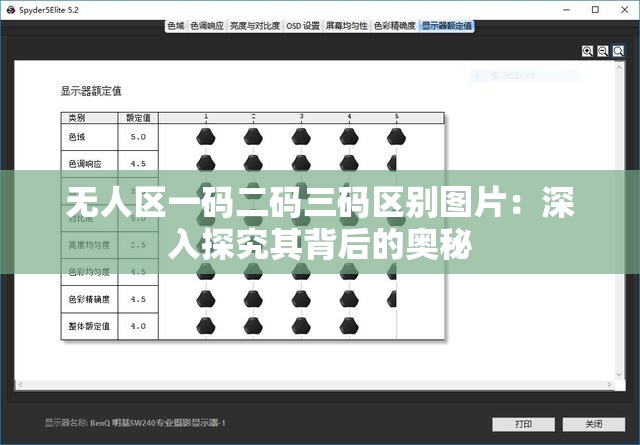 无人区一码二码三码区别图片：深入探究其背后的奥秘