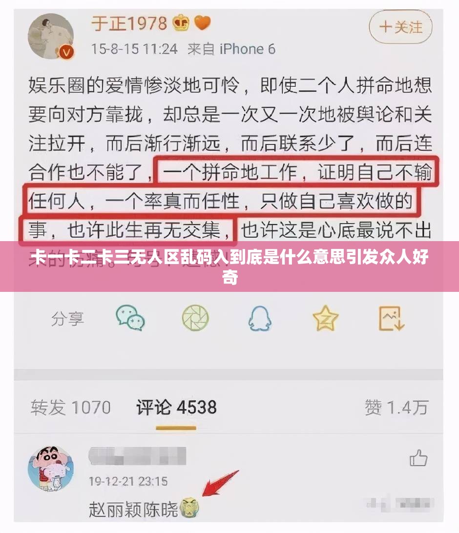卡一卡二卡三无人区乱码入到底是什么意思引发众人好奇