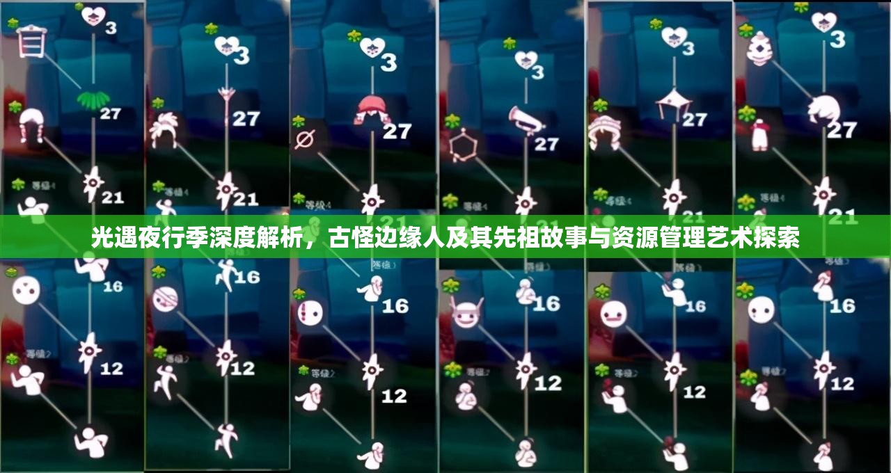 光遇夜行季深度解析，古怪边缘人及其先祖故事与资源管理艺术探索
