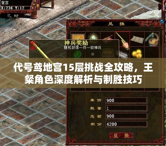 代号鸢地宫15层挑战全攻略，王粲角色深度解析与制胜技巧