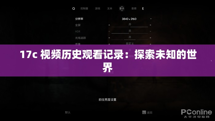 17c 视频历史观看记录：探索未知的世界