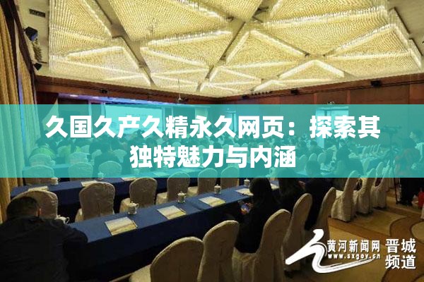 久国久产久精永久网页：探索其独特魅力与内涵