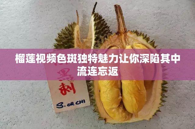 榴莲视频色斑独特魅力让你深陷其中流连忘返