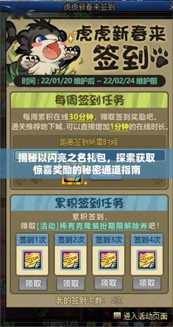 揭秘以闪亮之名礼包，探索获取惊喜奖励的秘密通道指南