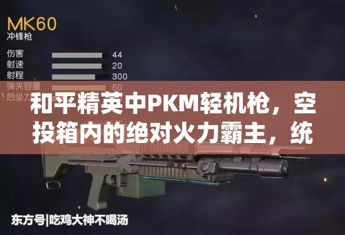 和平精英中PKM轻机枪，空投箱内的绝对火力霸主，统治战场的终极武器