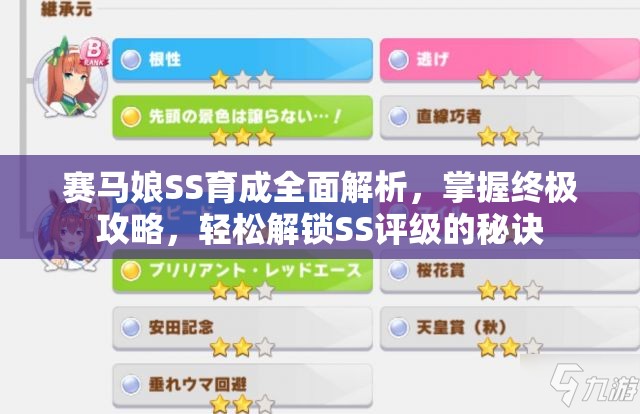赛马娘SS育成全面解析，掌握终极攻略，轻松解锁SS评级的秘诀
