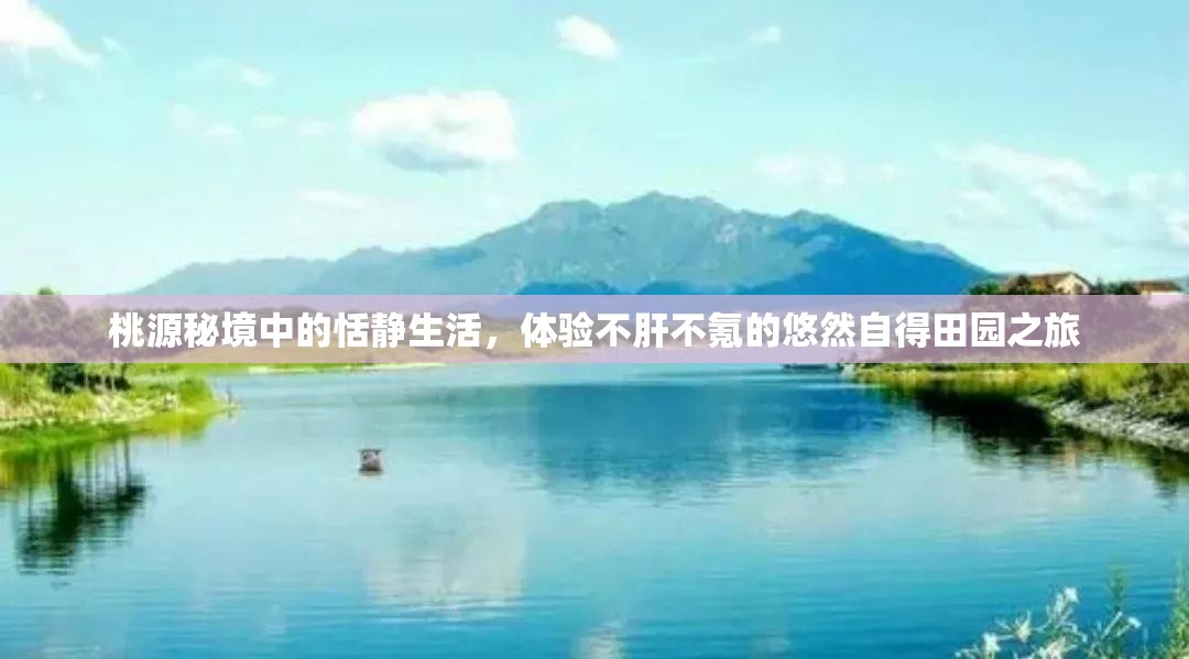 桃源秘境中的恬静生活，体验不肝不氪的悠然自得田园之旅