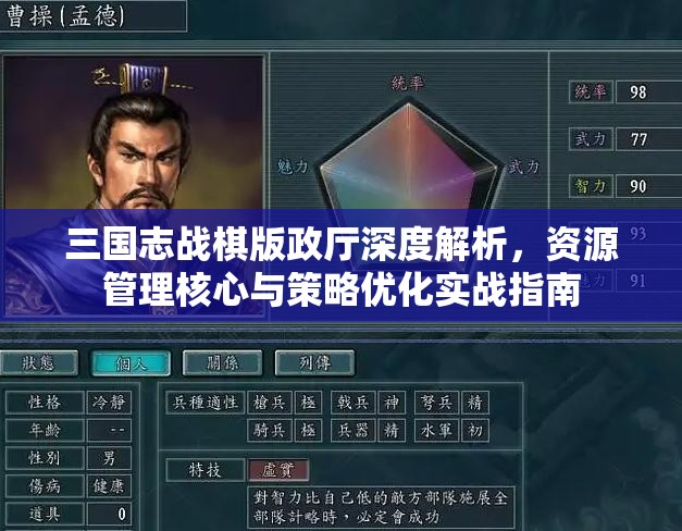 三国志战棋版政厅深度解析，资源管理核心与策略优化实战指南