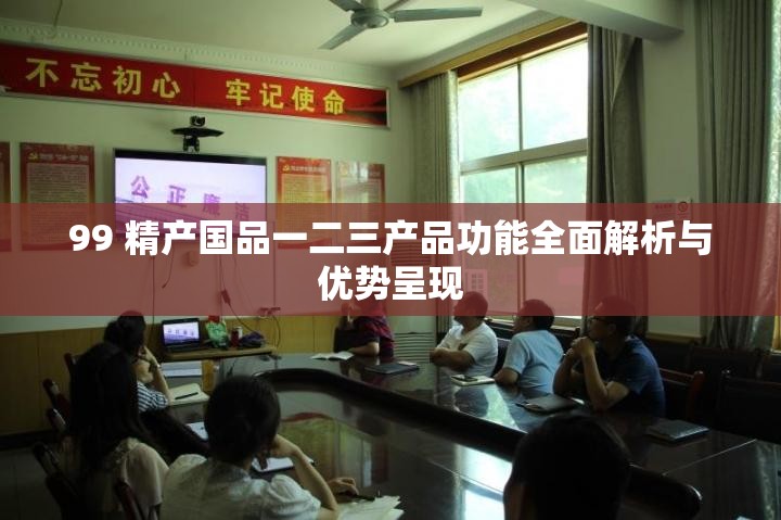 99 精产国品一二三产品功能全面解析与优势呈现