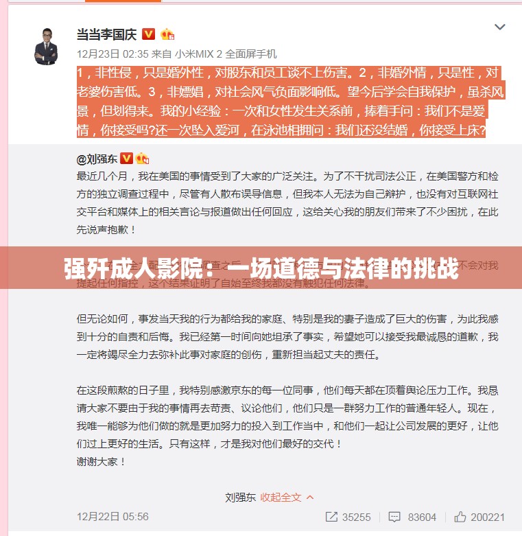 强歼成人影院：一场道德与法律的挑战