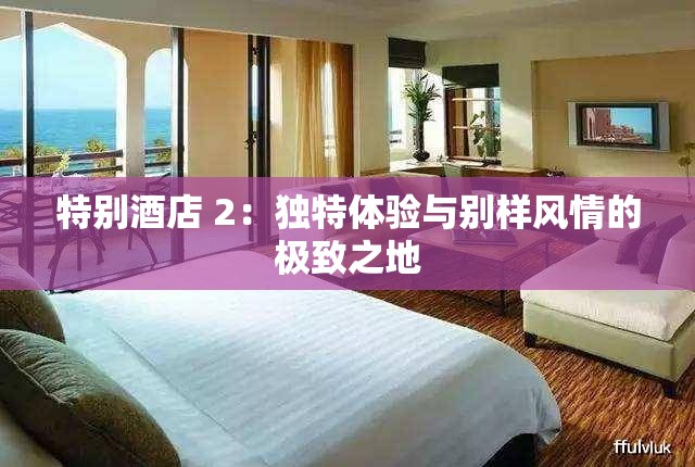 特别酒店 2：独特体验与别样风情的极致之地