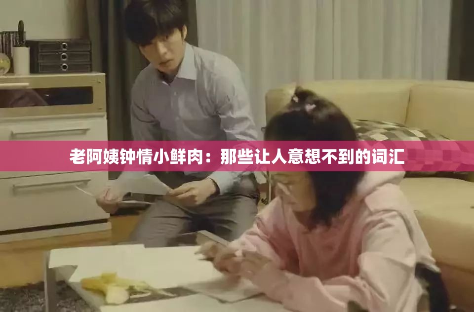 老阿姨钟情小鲜肉：那些让人意想不到的词汇