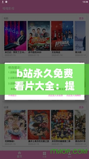 b站永久免费看片大全：提供丰富多样的影视资源