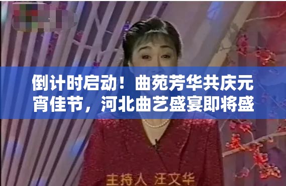 倒计时启动！曲苑芳华共庆元宵佳节，河北曲艺盛宴即将盛大启幕
