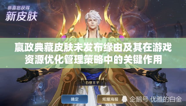 嬴政典藏皮肤未发布缘由及其在游戏资源优化管理策略中的关键作用