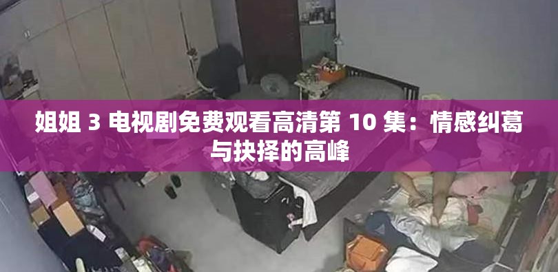 姐姐 3 电视剧免费观看高清第 10 集：情感纠葛与抉择的高峰