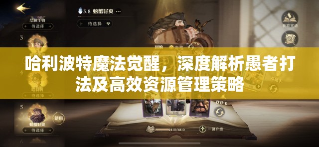 哈利波特魔法觉醒，深度解析愚者打法及高效资源管理策略