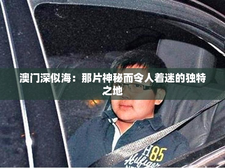澳门深似海：那片神秘而令人着迷的独特之地