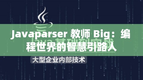 Javaparser 教师 Big：编程世界的智慧引路人