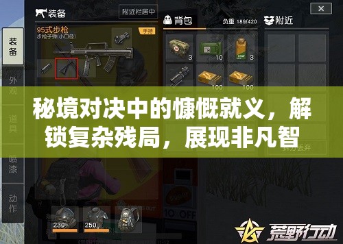 秘境对决中的慷慨就义，解锁复杂残局，展现非凡智慧之门径