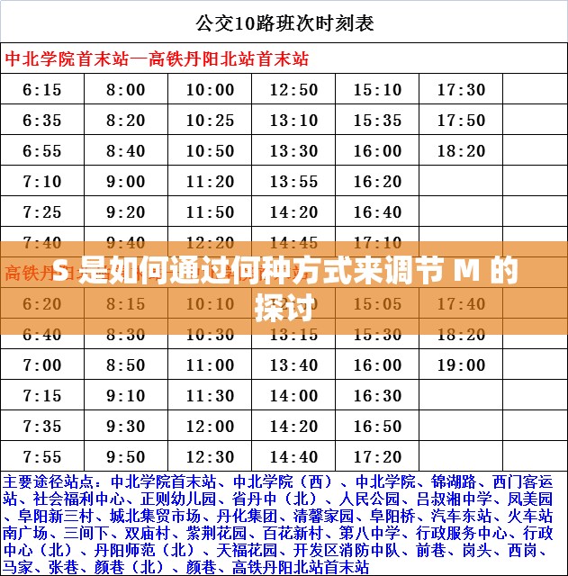 S 是如何通过何种方式来调节 M 的探讨