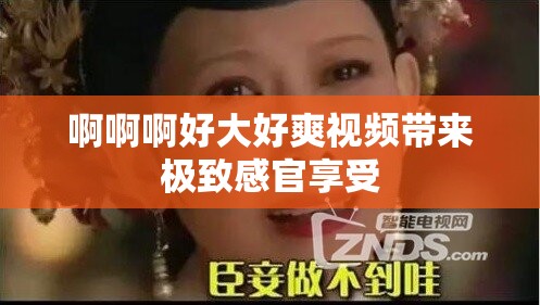 啊啊啊好大好爽视频带来极致感官享受