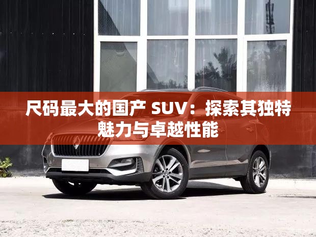 尺码最大的国产 SUV：探索其独特魅力与卓越性能
